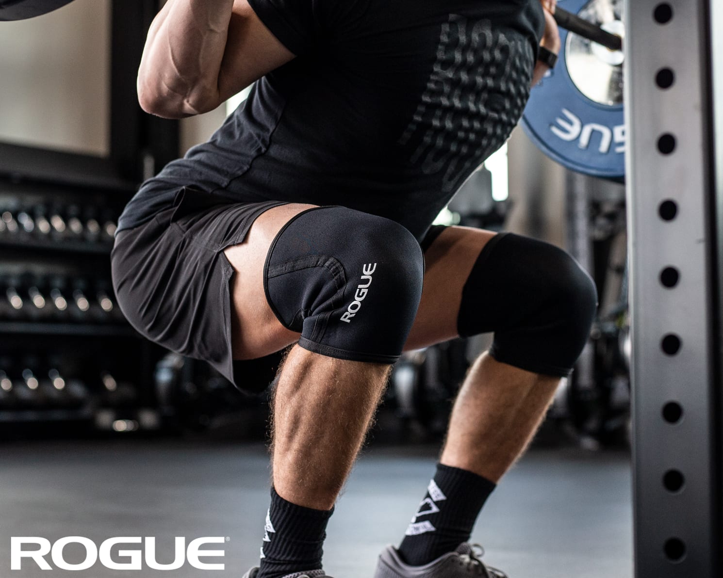 Rogue 7MM Knee Sleeve - Pair - Black | Rogue Fitness